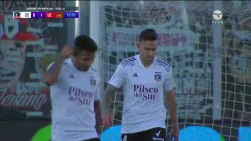 CHI D1 Colo Colo Vs Union Espanola Alejandro Saul Chumacero Bracamont Goal in 49 min, Score 0:1