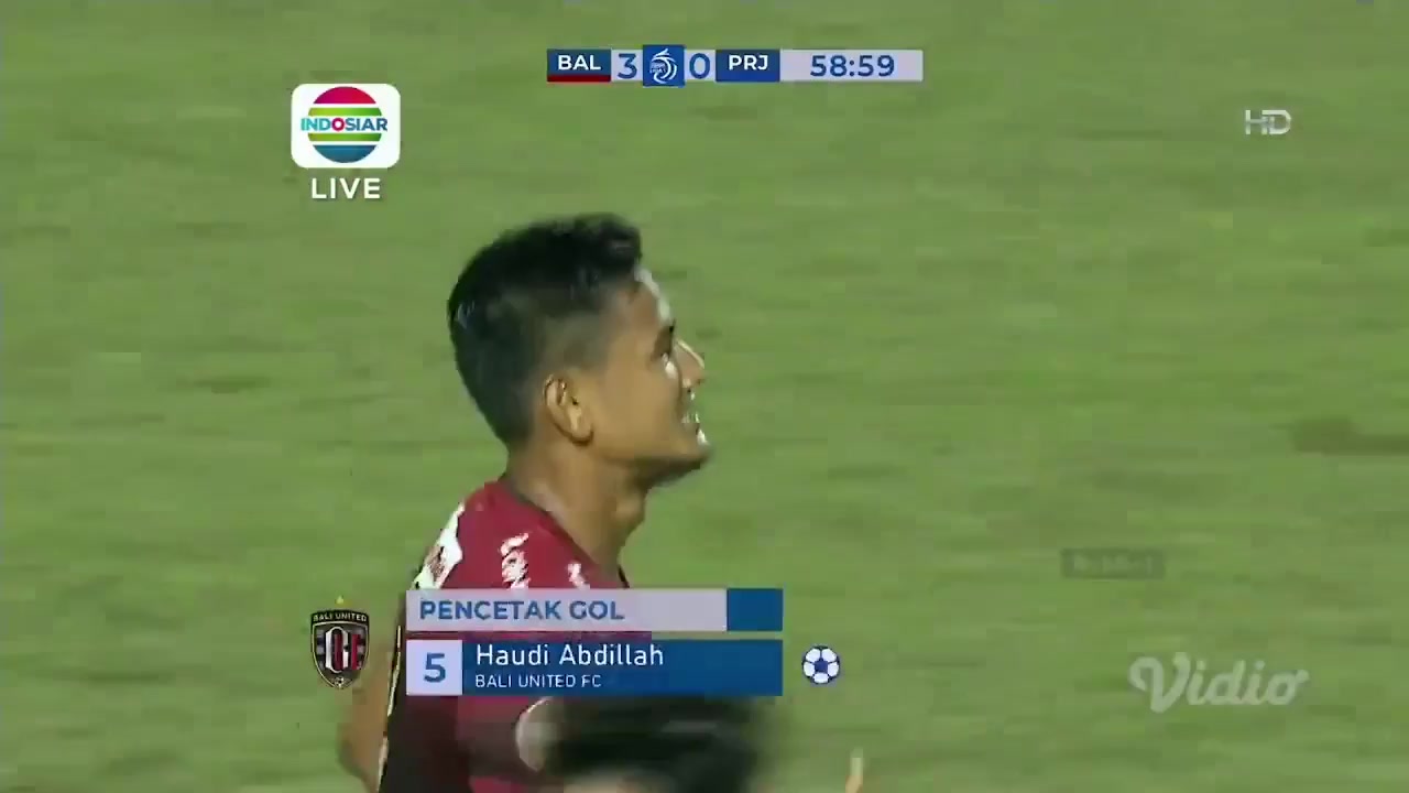 1122 Bali United Vs Persiraja Aceh 59 skor gol Haudi Abdillah, skor 3:0