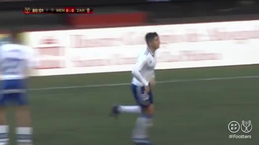 SPA CUP CD Mensajero Vs Real Zaragoza 80 phút Enrique ClementeVào, ghi bàn 0:1