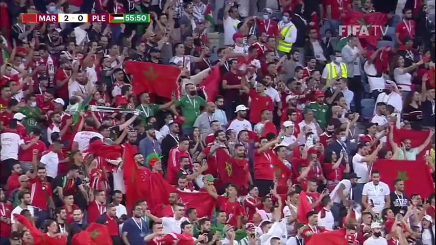 ARAB CUP Morocco Vs Palestine 56 ทำประตู  ประตู, ทำคะแนน 2:0