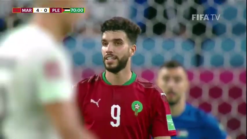 ARAB CUP Morocco Vs Palestine 70 ทำประตู  ประตู, ทำคะแนน 4:0