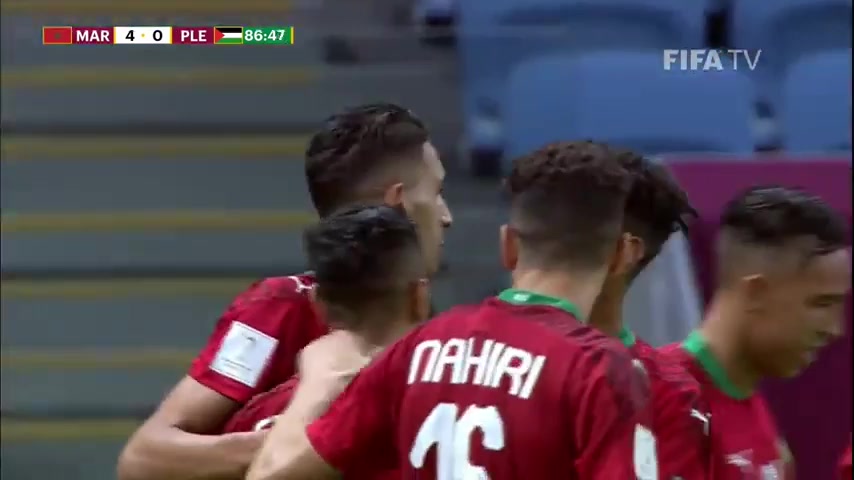 ARAB CUP Morocco Vs Palestine 87 ทำประตู  ประตู, ทำคะแนน 4:0