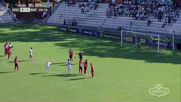 BO L1 Real Santa Cruz Vs Nacional Potosi Carlos Enrique Saucedo Urgel Goal in 71 min, Score 1:1