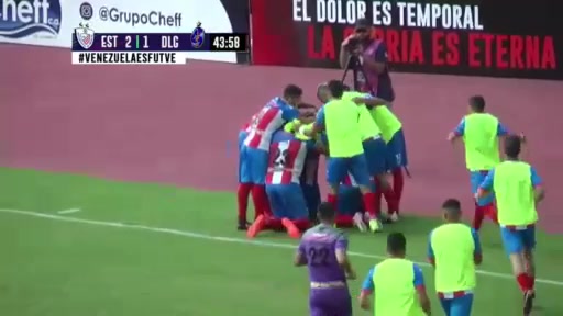 VEN D1 Estudiantes Merida FC Vs Deportivo La Guaira Araque Goal in 39 min, Score 2:1