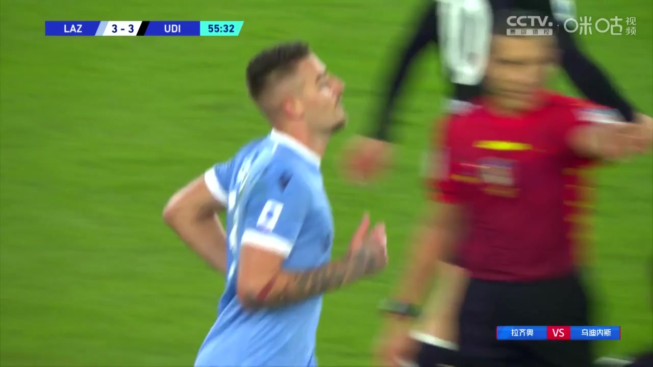 Serie A Lazio Vs Udinese 55 phút Sergej Milinkovic SavicVào, ghi bàn 3:3