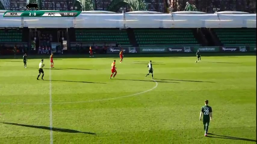 RUS YthC FK Krasnodar Youth Vs Arsenal Tula Youth Kokoev Goal in 34 min, Score 3:0