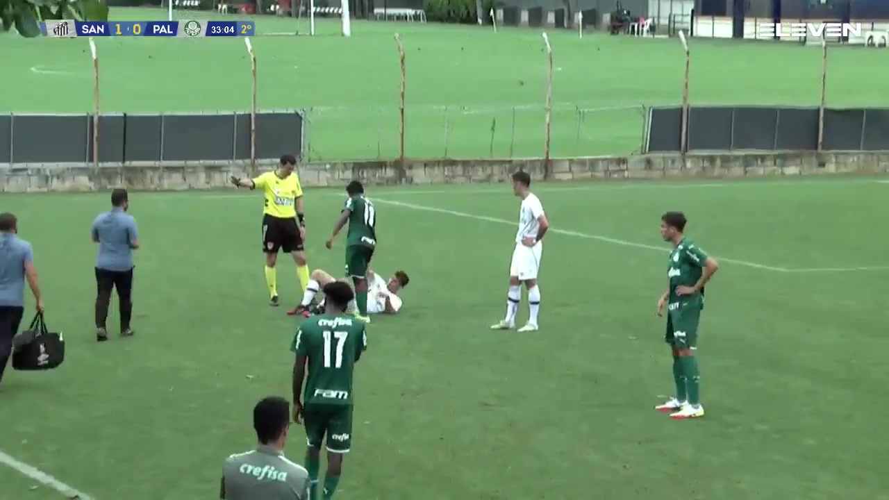 BRA CPY Santos (Youth) Vs Palmeiras (Youth)  Goal in 78 min, Score 1:1