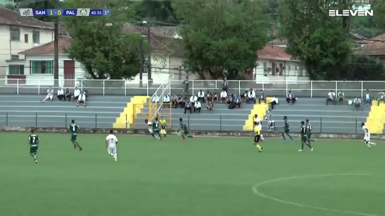 BRA CPY Santos (Youth) Vs Palmeiras (Youth)  Goal in 43 min, Score 2:0