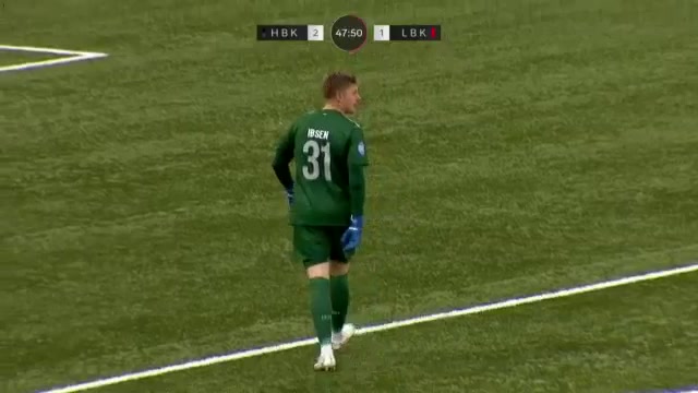 DEN D1 Herfolge Boldklub Koge Vs Lyngby Rothmann Goal in 48 min, Score 2:1