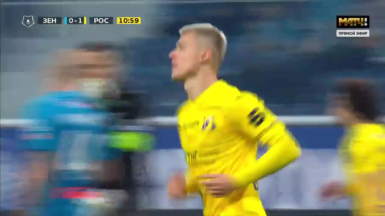 10 Zenit St. Petersburg Vs Rostov FK 10 skor gol Dmitry Poloz, skor 0:1