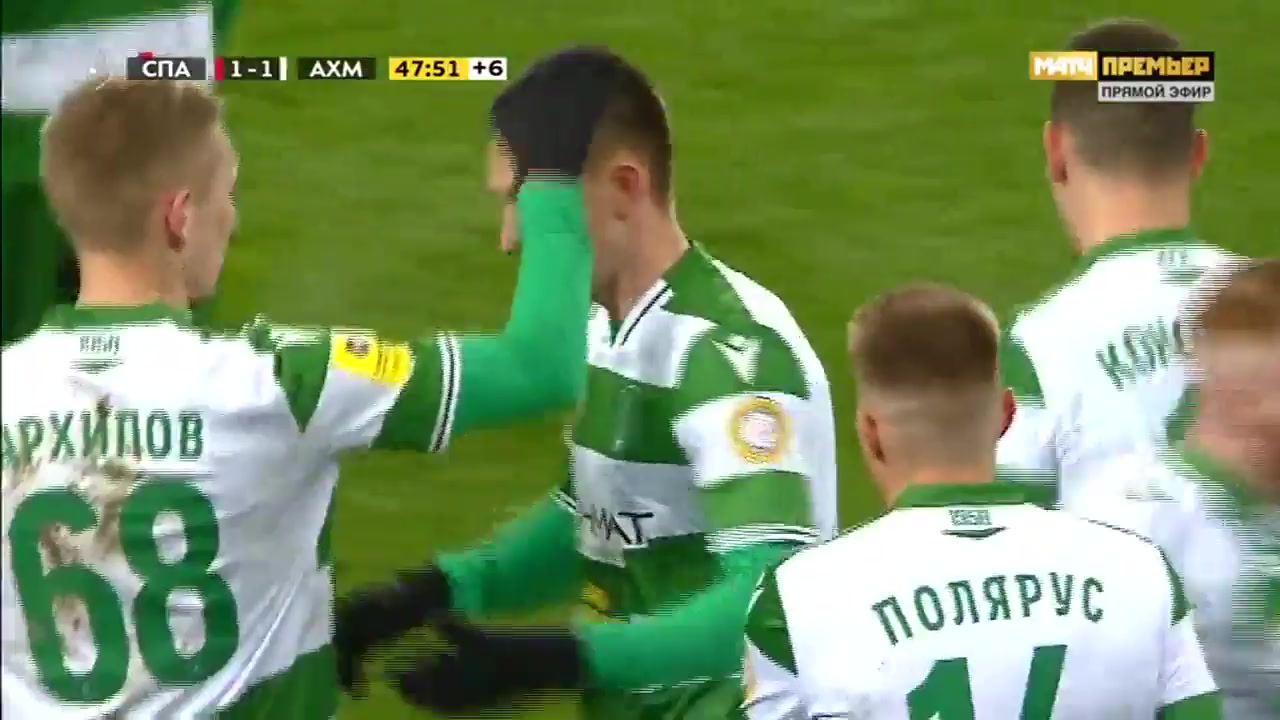 10 Spartak Moscow Vs Terek Grozny 45+ skor gol Daniil Utkin, skor 1:1