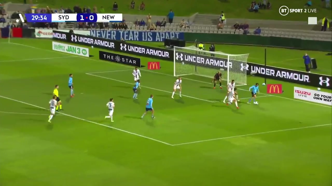 AUS D1 Sydney FC Vs Newcastle Jets 29 phút Elvis KamsobaVào, ghi bàn 2:0