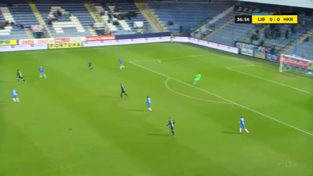 CZE D1 Slovan Liberec Vs Hradec Kralove 36 phút Lubomir TuptaVào, ghi bàn 1:0