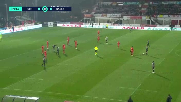 12 Quevilly Vs Nancy 2 skor gol Mamadou Khady Thiam, skor 0:1