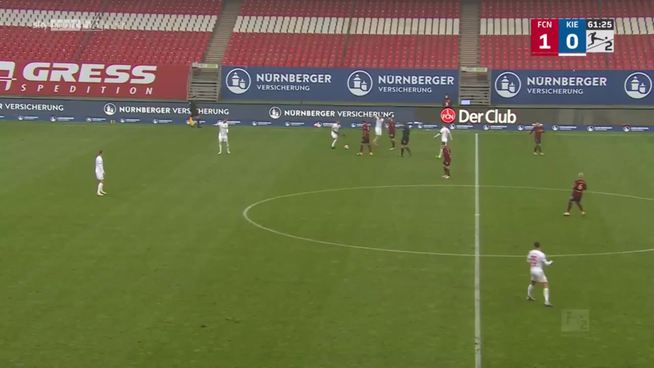 GER D2 Nurnberg Vs Holstein Kiel Erik Shuranov Goal in 62 min, Score 2:0