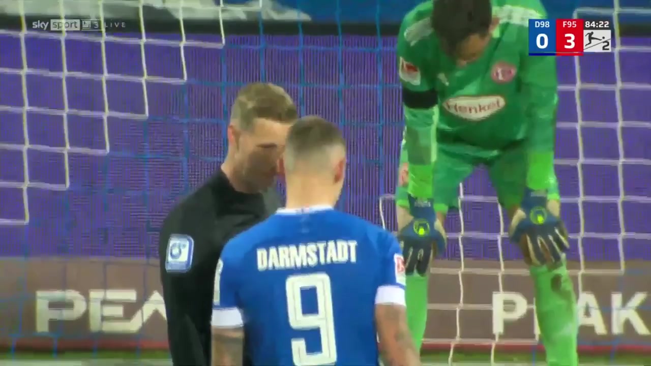 GER D2 Darmstadt Vs Fortuna Dusseldorf Phillip Tietz Goal in 85 min, Score 1:3