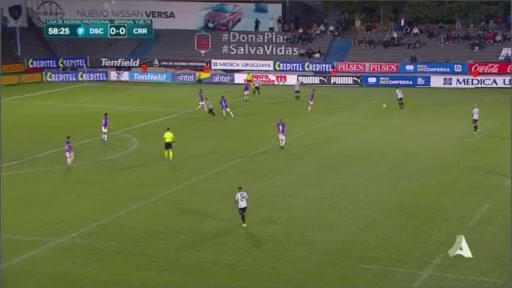 URU D2 Defensor Sporting Montevideo Vs Cerro Montevideo Coelho Goal in 58 min, Score 0:1