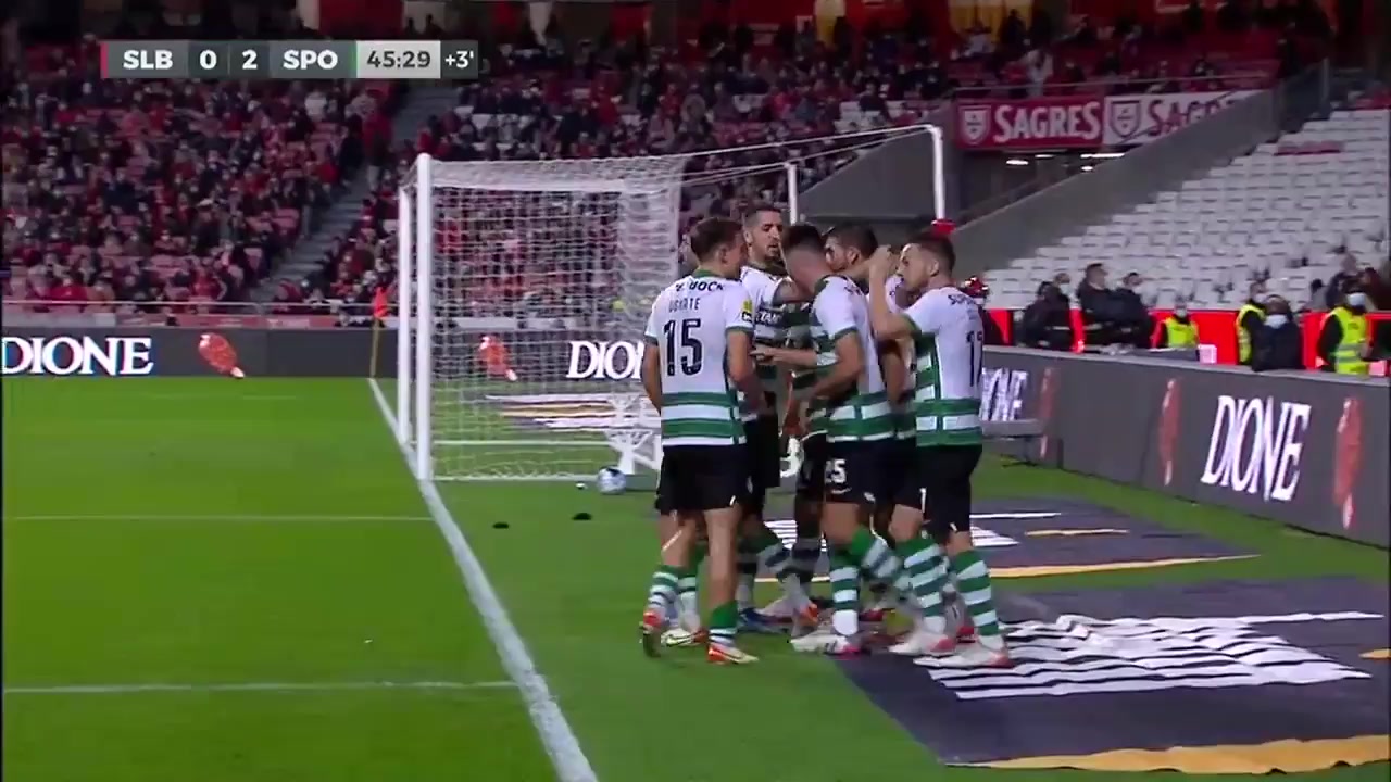 POR D1 Benfica Vs Sporting CP  Goal in 45 min, Score 0:2