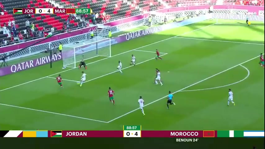 ARAB CUP Jordan Vs Morocco 88 ทำประตู  ประตู, ทำคะแนน 0:4