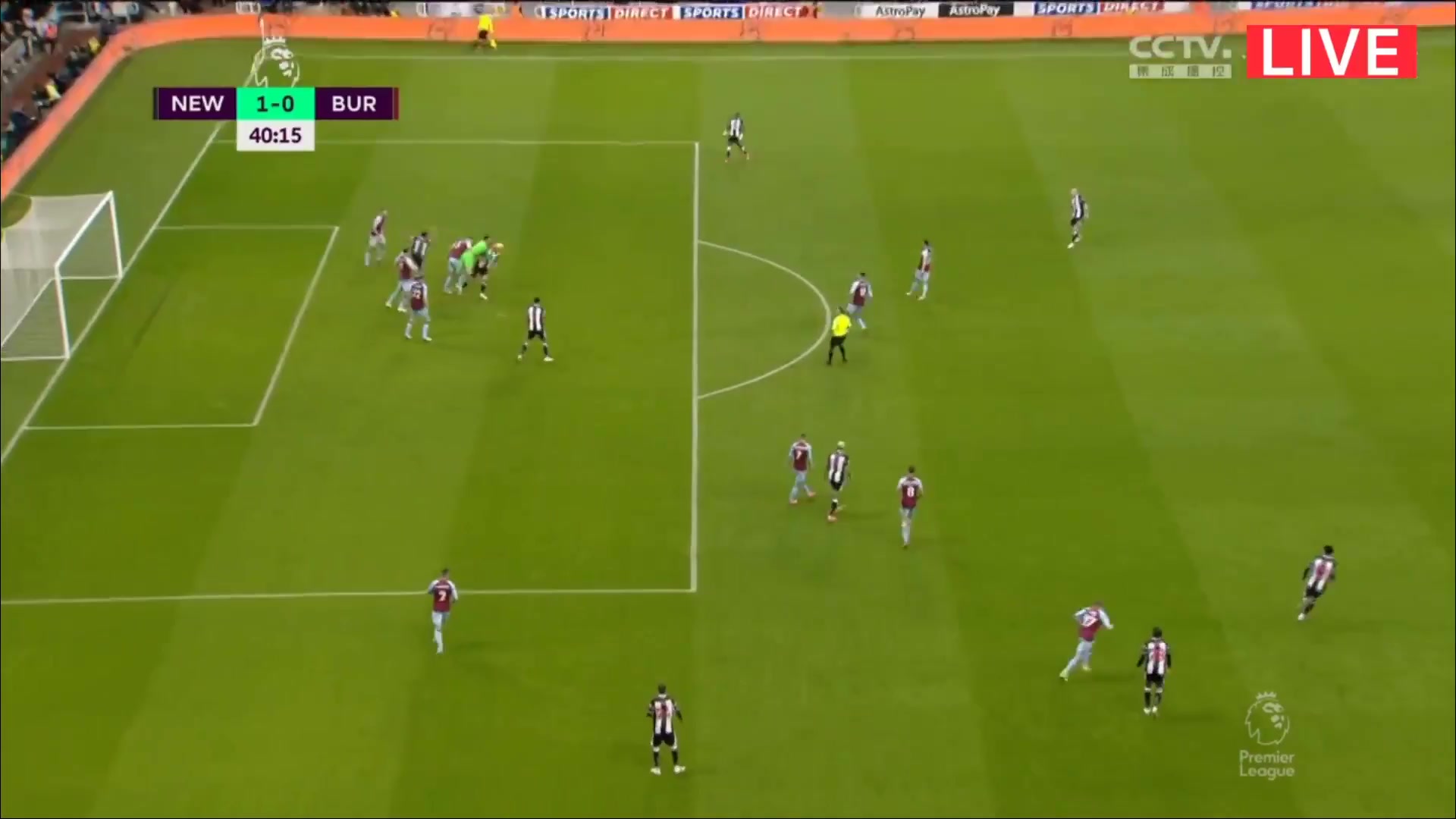 EPL Newcastle United Vs Burnley Callum Wilson Goal in 40 min, Score 1:0