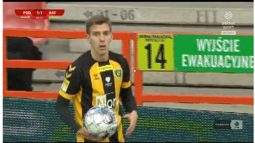 POL D1 Podbeskidzie Bielsko-Biala Vs GKS Katowice Szymczak Goal in 45 min, Score 1:2