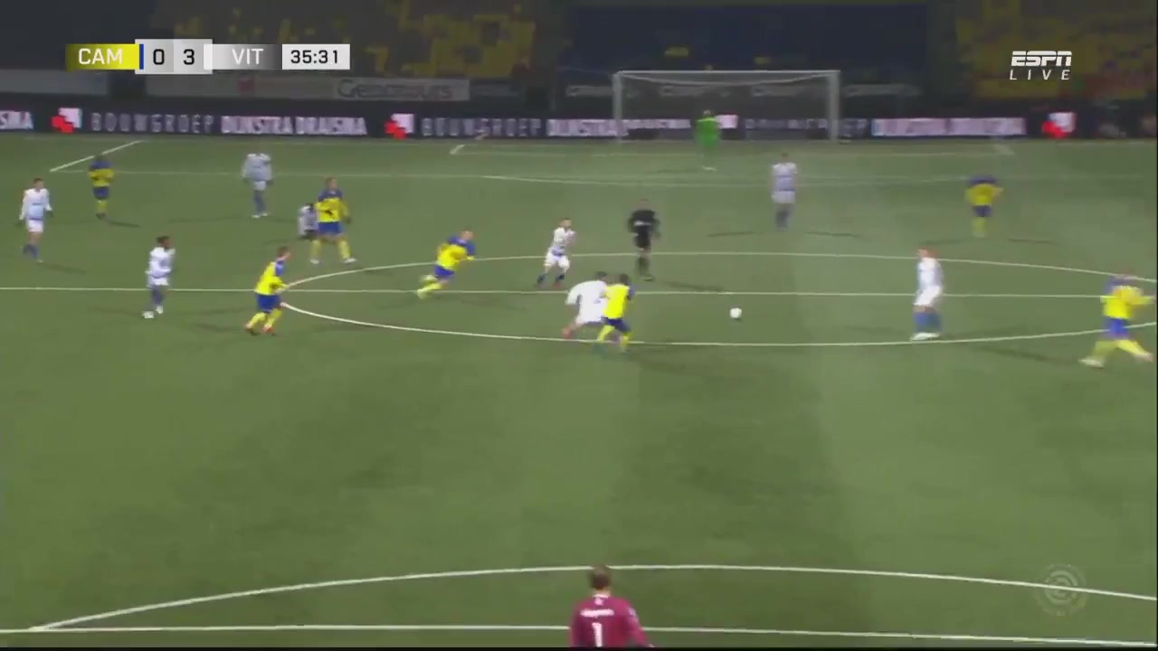 HOL D1 SC Cambuur Vs Vitesse Arnhem Thomas Buitink Goal in 35 min, Score 0:3