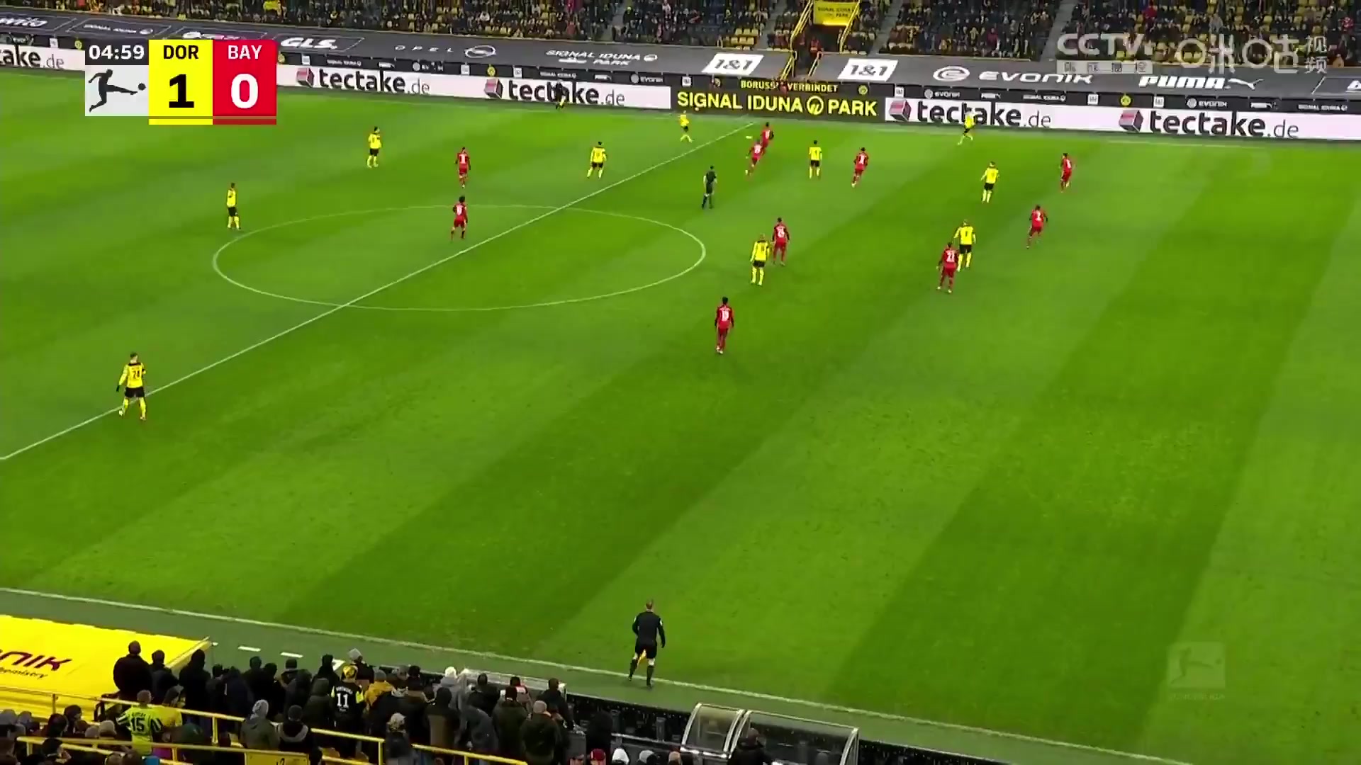 Bundesliga Borussia Dortmund Vs Bayern Munchen Robert Lewandowski Goal in 7 min, Score 1:0