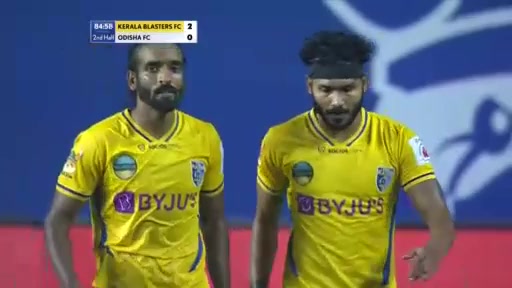 ISL Kerala Blasters FC Vs Odisha FC 85 phút Vào, ghi bàn 2:0