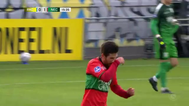 HOL D1 RKC Waalwijk Vs NEC Nijmegen Jordy Bruijn Goal in 15 min, Score 0:1