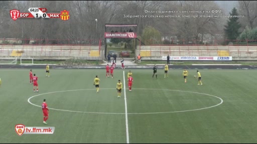 MKD D1 Borec Veles Vs FK Makedonija Gjorce Petrov Kamara Goal in 66 min, Score 1:1