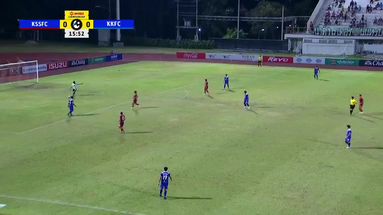 泰甲 泰国农业FC Vs 孔敬FC 16分进球,比分1:0