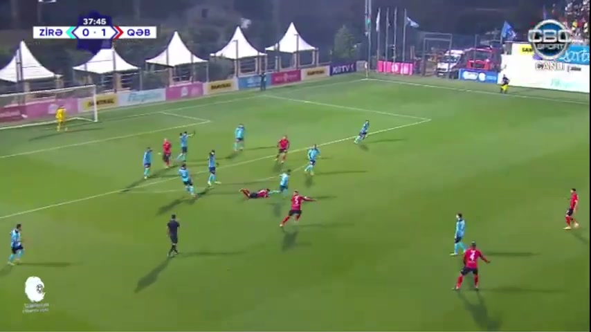 613 Zira FK Vs Qabala 40 skor gol , skor 0:2