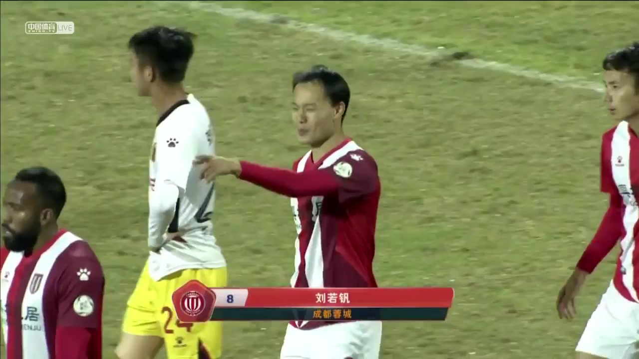 CHA D1 Chengdu Better City FC Vs Guizhou Hengfeng F.C. 15 ทำประตู Liu Ruofan ประตู, ทำคะแนน 1:0