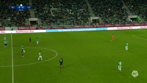 SUI Sl St. Gallen Vs Grasshopper 57 phút Mamadou Kaly SeneVào, ghi bàn 0:3