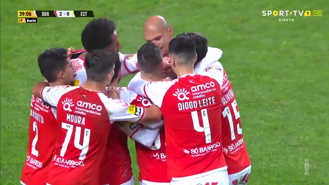 POR D1 Sporting Braga Vs Estoril 38 phút Vào, ghi bàn 2:0