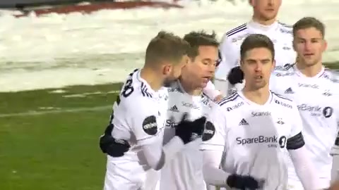 NOR D1 Stabaek Vs Rosenborg 75 ทำประตู Anders Konradsen ประตู, ทำคะแนน 1:3