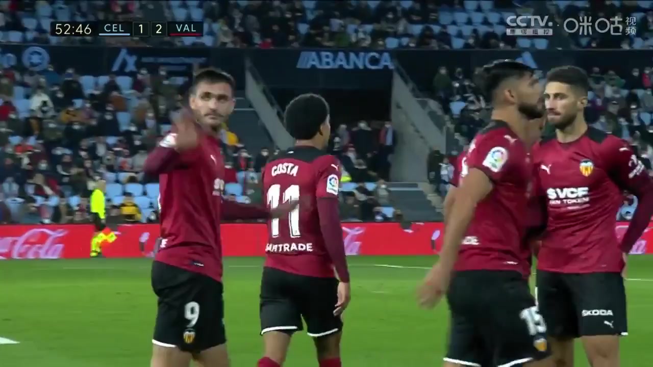 Laliga1 Celta Vigo Vs Valencia 53 phút Vào, ghi bàn 1:2