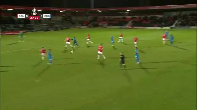 ENG FAC Salford City Vs Chesterfield Liam Mandeville Goal in 27 min, Score 0:1