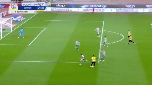 GRE D1 AEK Athens Vs Panathinaikos Damian Szymanski Goal in 1 min, Score 1:0