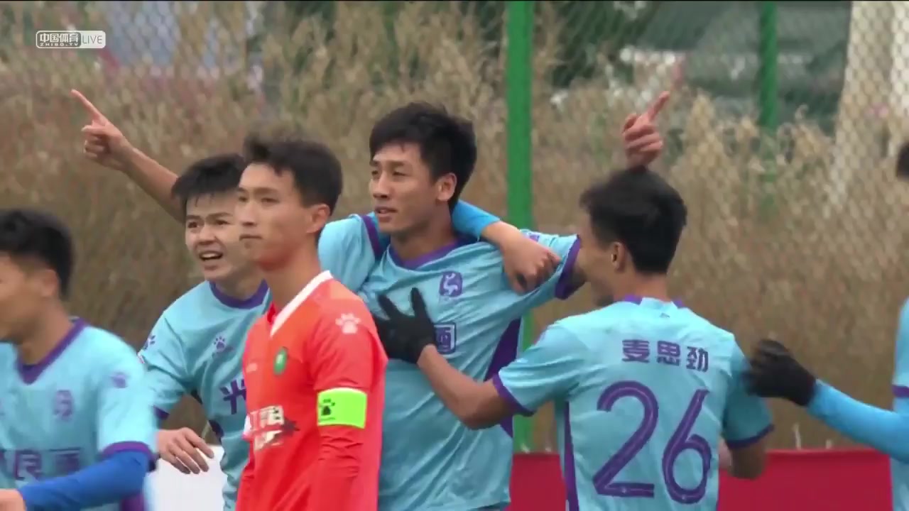 CHA D1 Zibo Cuju F.C. Vs Bei Li Gong 50 ทำประตู Ziming Liu ประตู, ทำคะแนน 1:0