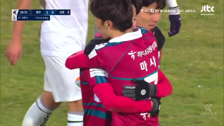 15 Daejeon Citizen Vs Gangwon FC 52 skor gol Lee Hyun Sik, skor 1:0