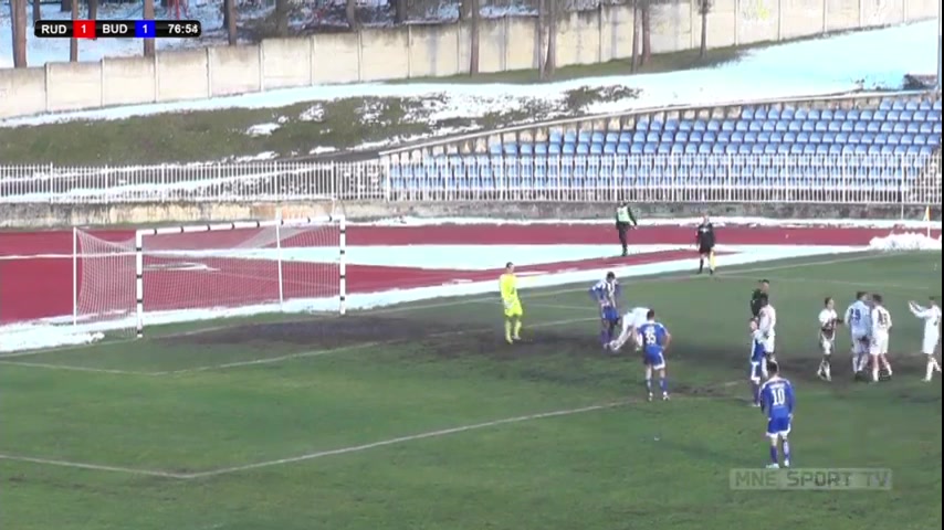 MNE D1 FK Rudar Pljevlja Vs FK Buducnost Podgorica 77 phút Vào, ghi bàn 1:2