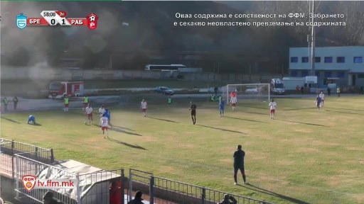 MKD D1 Bregalnica Stip Vs Rabotnicki Skopje Todorovski Goal in 59 min, Score 0:2