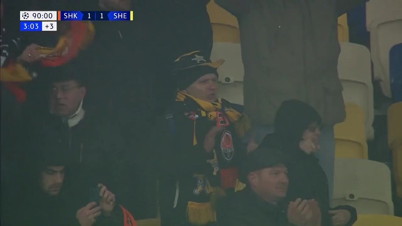 UEFA CL FC Shakhtar Donetsk Vs Sheriff Tiraspol 93 phút Vào, ghi bàn 1:1