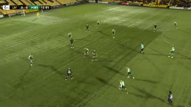 SCO PR Livingston Vs Hibernian Jack McMillan Goal in 15 min, Score 1:0