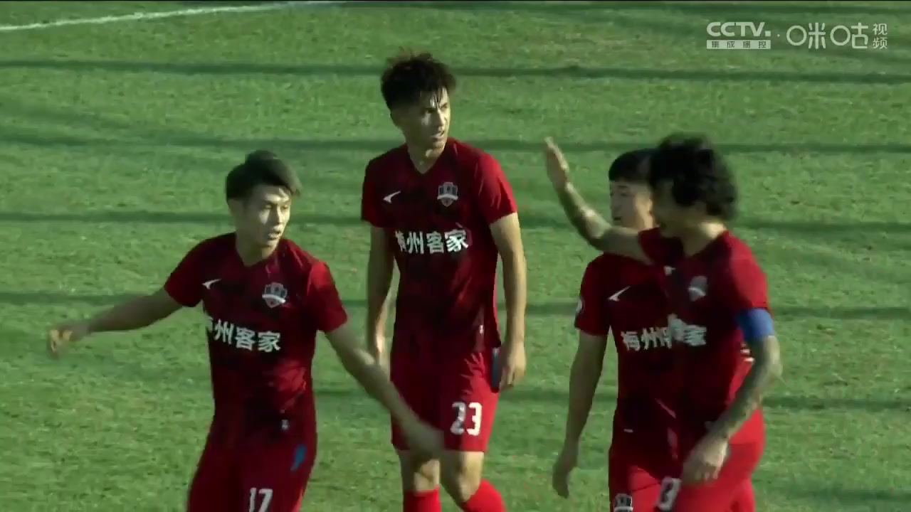 CHA D1 Guizhou Hengfeng F.C. Vs Meizhou Hakka 42 ทำประตู Cui Wei ประตู, ทำคะแนน 0:2