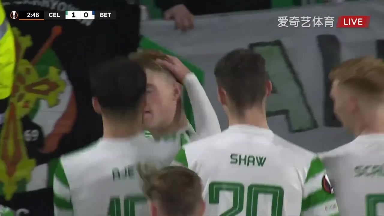 UEFA EL Celtic FC Vs Real Betis 2 phút Stephen WelshVào, ghi bàn 1:0