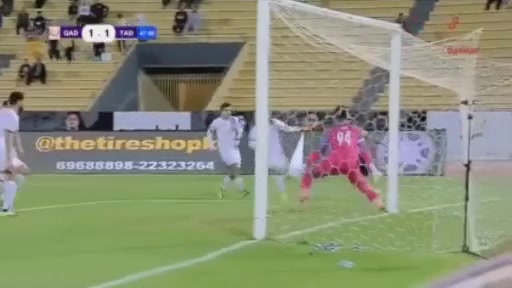 KUW D1 Al-Qadsia SC Vs Al-Ttadamon(KUW) Ahmad Al Dhefiri Goal in 48 min, Score 2:1