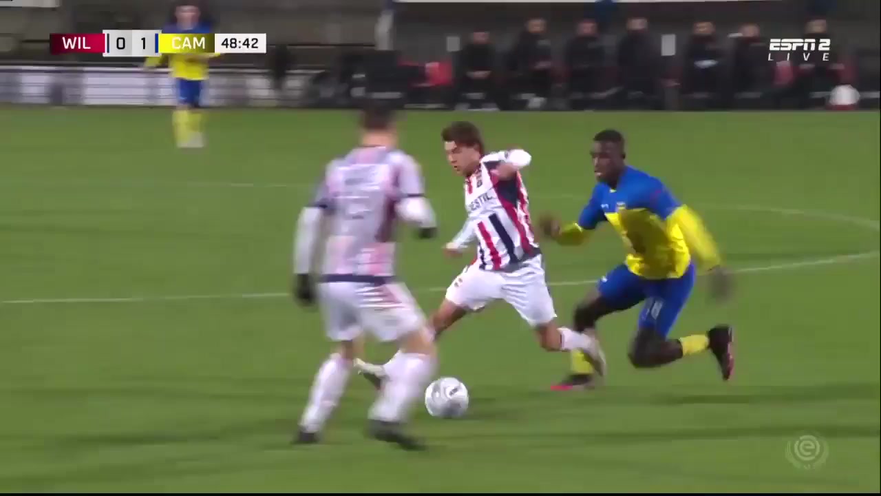 HOL D1 Willem II Vs SC Cambuur Roberts Uldrikis Goal in 48 min, Score 0:1