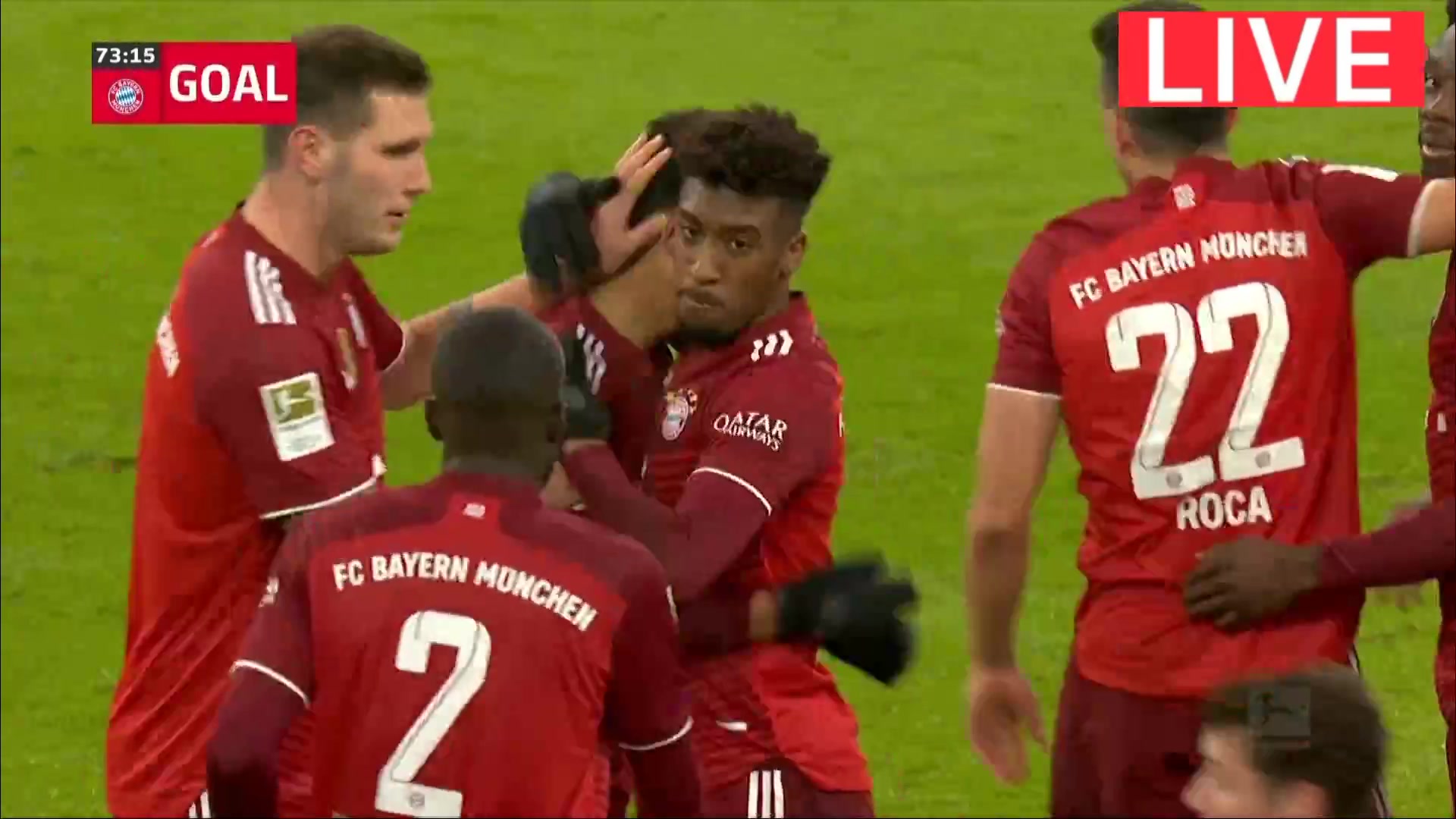 Bundesliga Bayern Munchen Vs FSV Mainz 05 75 phút Jamal MusialaVào, ghi bàn 2:1